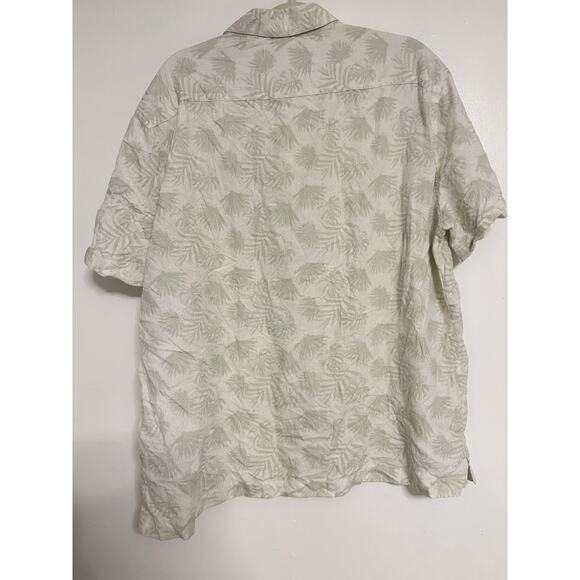 Nat Nast Shirt Mens XL Hawaiian Floral Palm Silk Blend Button Up Short Sleeve - Picture 4 of 5